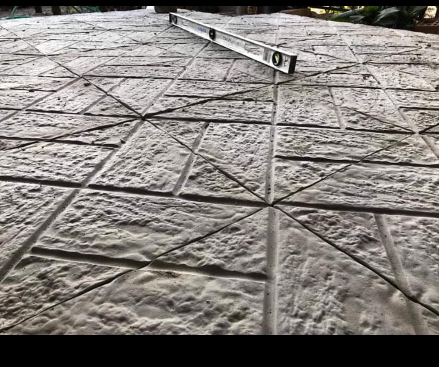 Detalle de losetas instaladas, muestra de Losetas Chile